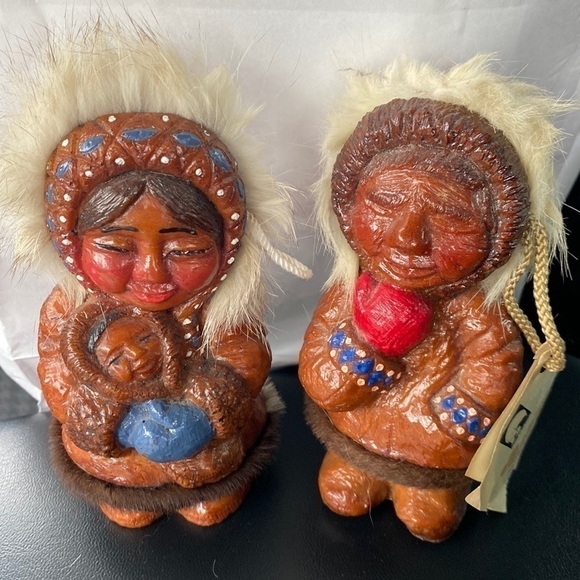 Naber Other - Vintage Alaskan Naber Inuit Eskimo Resin Figures